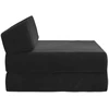 Sofa Sulankstomas Sofos Lova Juoda 60 x 70 x 41 cm Audinys