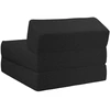 Sofa Sulankstomas Sofos Lova Juoda 60 x 70 x 41 cm Audinys