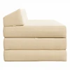 Sofa Sulankstomas Sofos Lova Kreminė 120 x 60 x 49 cm Audinys