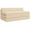 Sofa Sulankstomas Sofos Lova Kreminė 120 x 60 x 49 cm Audinys