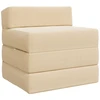 Sofa Sulankstomas Sofos Lova Kreminė 200 x 70 x 15 cm