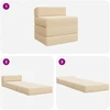 Sofa Sulankstomas Sofos Lova Kreminė 200 x 70 x 15 cm