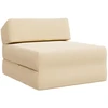 Sofa Sulankstomas Sofos Lova Kreminė 60 x 70 x 41 cm Audinys