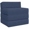 Sofa Sulankstomas Sofos Lova Mėlyna 200 x 70 x 10 cm Audinys