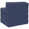 Sofa Sulankstomas Sofos Lova Mėlyna 200 x 70 x 10 cm Audinys