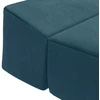 Sofa Sulankstomas Sofos Lova Mėlyna 200 x 70 x 15 cm Aksomas