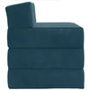 Sofa Sulankstomas Sofos Lova Mėlyna 200 x 70 x 10 cm Aksomas
