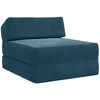 Sofa Sulankstomas Sofos Lova Mėlyna 60 x 70 x 41 cm Audinys