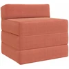 Sofa Sulankstomas Sofos Lova 2 vietos Raudona oranžinė