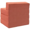 Sofa Sulankstomas Sofos Lova Raudona oranžinė 200 x 70 x 10 cm