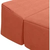 Sofa Sulankstomas Sofos Lova Raudona oranžinė 200 x 70 x 15 cm