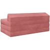 Sofa Sulankstomas Sofos Lova Rožinė 120 x 60 x 49 cm Audinys
