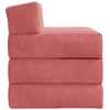 Sofa Sulankstomas Sofos Lova Rožinė 200 x 70 x 15 cm Aksomas