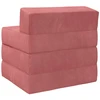 Sofa Sulankstomas Sofos Lova Rožinė 200 x 70 x 10 cm Aksomas