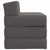 Sofa Sulankstomas Sofos Lova Šviesiai pilka 200 x 70 x 10 cm Audinys