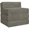 Sofa Sulankstomas Sofos Lova Šviesiai pilka 200 x 70 x 10 cm Aksomas