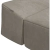 Sofa Sulankstomas Sofos Lova Šviesiai pilka 200 x 70 x 10 cm Aksomas