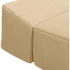 Sofa Sulankstomas Sofos Lova Šviesiai žalia pilka 200 x 70 x 10 cm