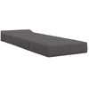 Sofa Sulankstomas Sofos Lova Tamsiai pilka 200 x 70 x 10 cm