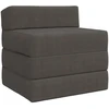 Sofa Sulankstomas Sofos Lova Tamsiai pilka 200 x 70 x 10 cm