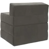 Sofa Sulankstomas Sofos Lova Tamsiai pilka 200 x 70 x 10 cm Aksomas