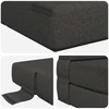 Sofa Sulankstomas Sofos Lova Tamsiai pilka 70 x 72 x 60 cm Audinys