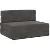 Sofa Sulankstomas Sofos Lova Tamsiai pilka 70 x 72 x 60 cm Audinys