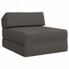 Sofa Sulankstomas Sofos Lova Tamsiai pilka 60 x 70 x 41 cm Audinys