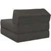 Sofa Sulankstomas Sofos Lova Tamsiai pilka 60 x 70 x 41 cm Audinys