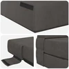 Sofa Sulankstomas Sofos Lova Tamsiai pilka 70 x 72 x 60 cm Audinys
