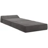 Sofa Sulankstomas Sofos Lova Tamsiai pilka 60 x 70 x 41 cm Audinys