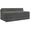 Sofa Sulankstomas Sofos Lova Tamsiai pilka 120 x 60 x 49 cm Audinys