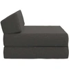 Sofa Sulankstomas Sofos Lova Tamsiai pilka 60 x 70 x 41 cm Audinys