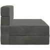 Sofa Sulankstomas Sofos Lova Tamsiai pilka 70 x 72 x 60 cm Audinys