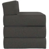 Sofa Sulankstomas Sofos Lova Tamsiai pilka 200 x 70 x 10 cm Audinys