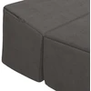 Sofa Sulankstomas Sofos Lova Tamsiai pilka 200 x 70 x 15 cm