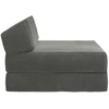 Sofa Sulankstomas Sofos Lova Tamsiai pilka 60 x 70 x 41 cm Audinys