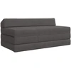 Sofa Sulankstomas Sofos Lova Tamsiai pilka 120 x 60 x 49 cm Audinys
