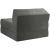 Sofa Sulankstomas Sofos Lova Tamsiai pilka 60 x 70 x 41 cm Audinys