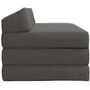 Sofa Sulankstomas Sofos Lova Tamsiai pilka 120 x 60 x 49 cm Audinys