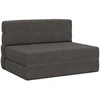 Sofa Sulankstomas Sofos Lova Tamsiai pilka 70 x 72 x 60 cm Audinys