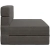 Sofa Sulankstomas Sofos Lova Tamsiai pilka 70 x 72 x 60 cm Audinys