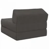 Sofa Sulankstomas Sofos Lova Tamsiai pilka 60 x 70 x 41 cm Audinys