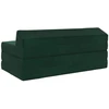 Sofa Sulankstomas Sofos Lova Tamsiai žalia 120 x 60 x 49 cm Audinys