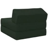 Sofa Sulankstomas Sofos Lova Tamsiai žalia 60 x 70 x 41 cm Audinys