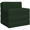 Sofa Sulankstomas Sofos Lova Tamsiai žalia 200 x 70 x 15 cm Audinys
