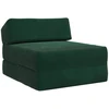 Sofa Sulankstomas Sofos Lova Tamsiai žalia 60 x 70 x 41 cm Audinys