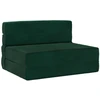 Sofa Sulankstomas Sofos Lova Tamsiai žalia 70 x 72 x 60 cm Audinys