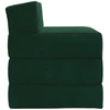 Sofa Sulankstomas Sofos Lova Tamsiai žalia 200 x 70 x 15 cm Aksomas