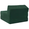 Sofa Sulankstomas Sofos Lova Tamsiai žalia 60 x 70 x 41 cm Audinys